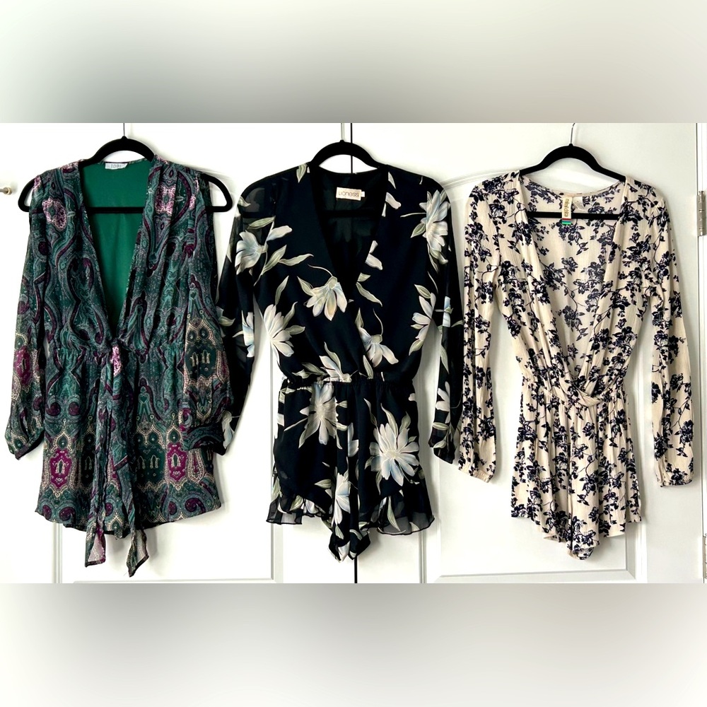 Trio of darling rompers